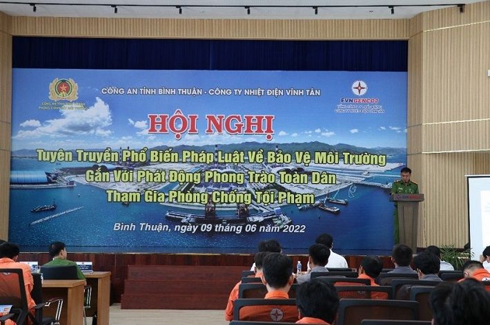 Hội nghị tuyên truyền phổ biến pháp luật về bảo vệ môi trường tại Nhà máy Nhiệt điện Vĩnh Tân 2